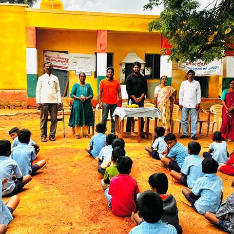 Government Higher Primary School in Minakanagurki, Manchenahalli Taluk, Chikballapur District